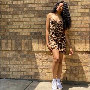 Silk Cheetah Minidress